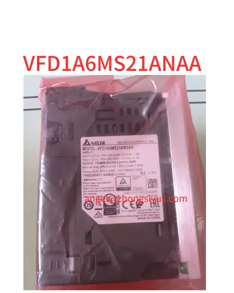 주파수 변환기 신형 VFD1A6MS21ANAA 0.2 kw