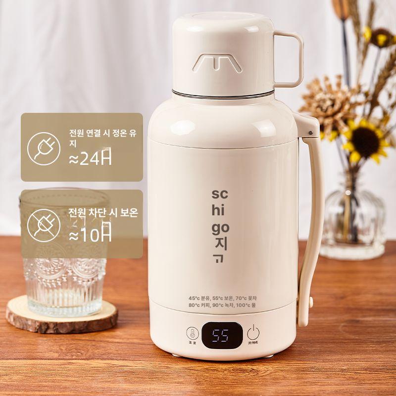 주전자 충전식보온병 휴대용 캠핑용 물통 스테인레스 차박 온도 가열텀블러 - 상세 이미지 2