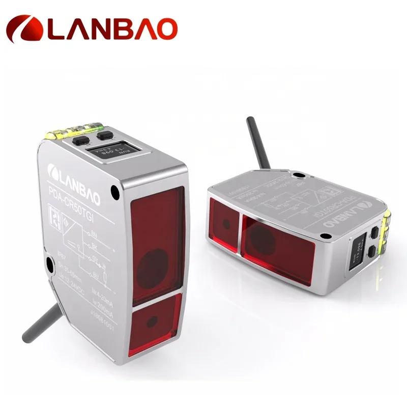 Lanbao 표준 레이저 변위센서 85mm 센서 30vdc