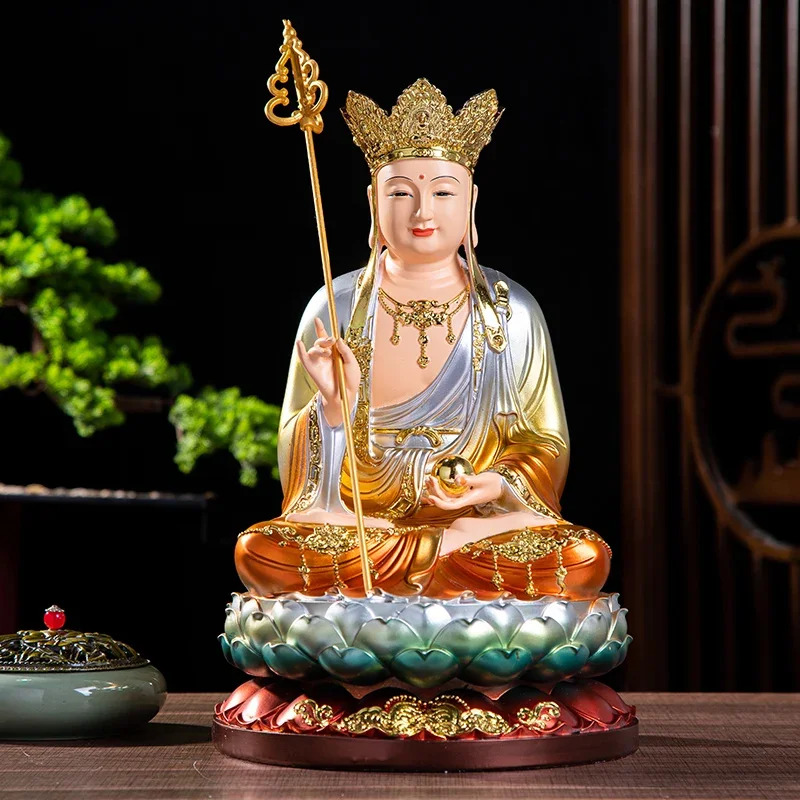 Ksitigarbha 보살 16인치 송진 부처 상 12 인치