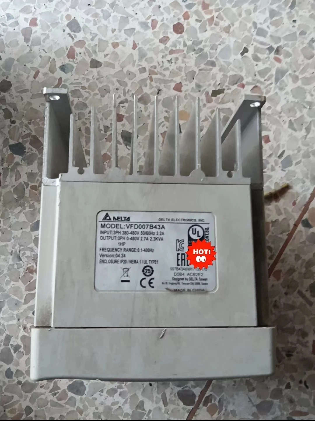 리퍼 인버터 작동 기능 OK VFD007B43A 0.75kW 1hp호환 460V 3상