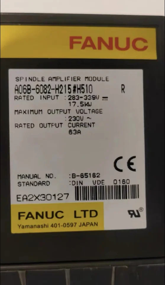 A06B-6082-H215 H510 Fanuc 서보 드라이브 모듈 CNC 시스템용