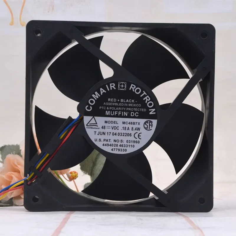 Comair Rotron 4 와이어 서버 냉각팬 MC48B7X DC 48V 8.4W mm