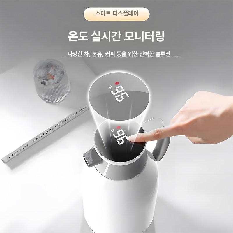 대용량 보온주전자 스테인리스 포트 보냉 진공 업소용 스테인레스 뜨거운물 손잡이 - 상세 이미지 3
