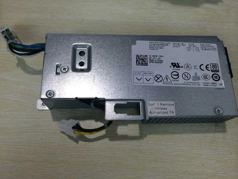 전원 Optiplex 7010 9010 9020 780 790 990 USFF 200W L200EU-01 F200EU-02