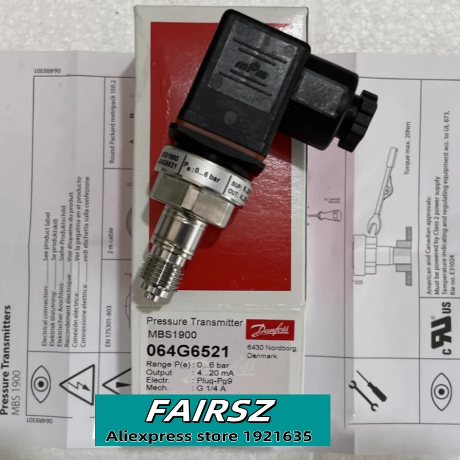 오리지널 압력 트랜스미터 MBS1900 064G6521