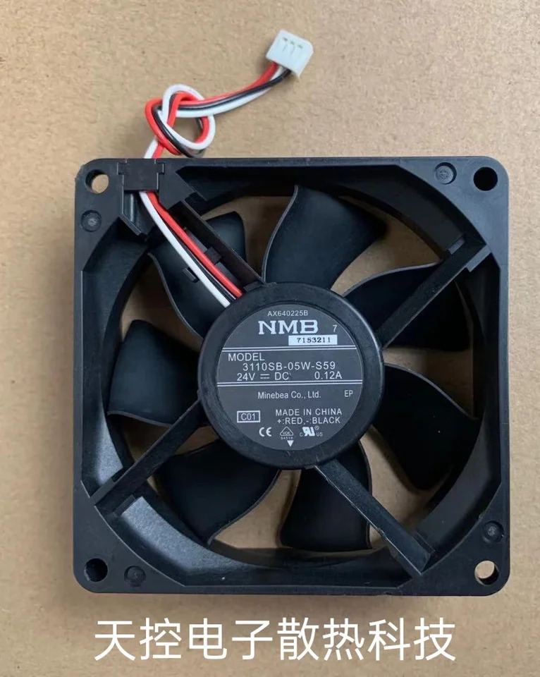 NMB-MAT 3 선 서버 냉각팬 3110SB-05W-B59 DC 24V 0.09A mm