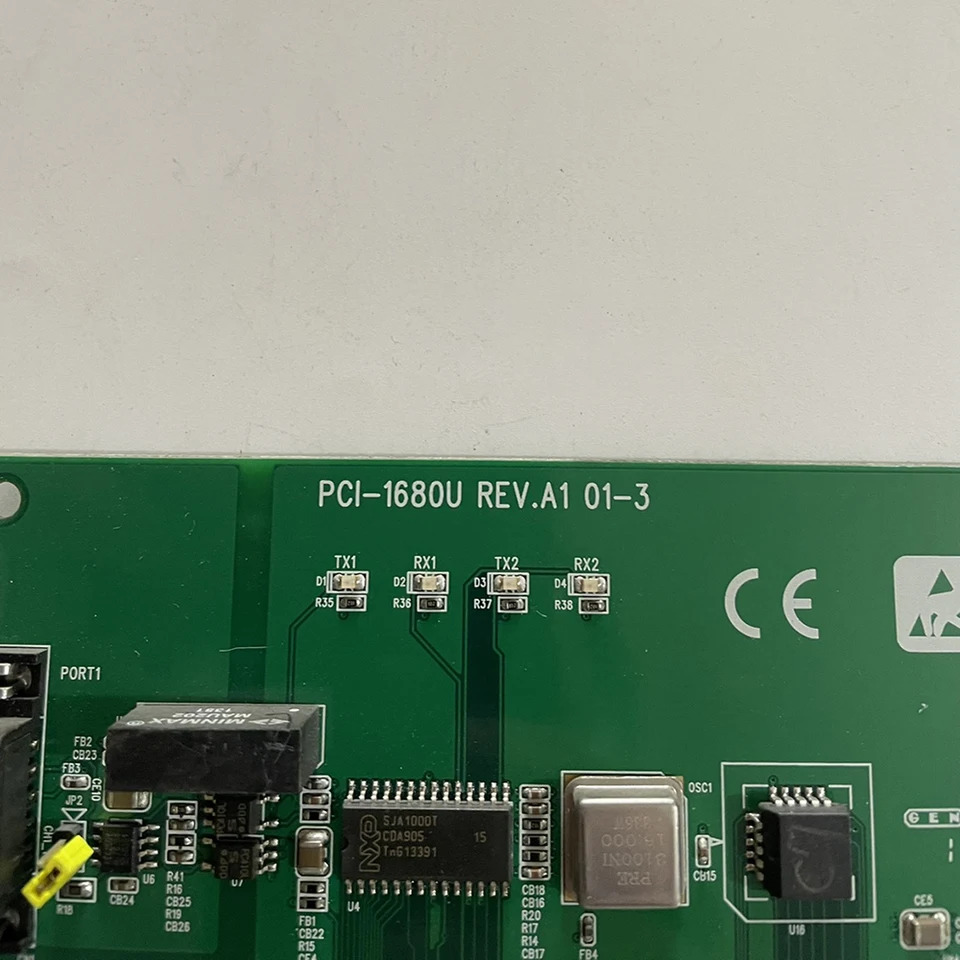 듀얼 포트 CAN 범PCI 통신 카드 데이터 캡처 절연 보호 기능 Advantech PCI-1680U REV.A1