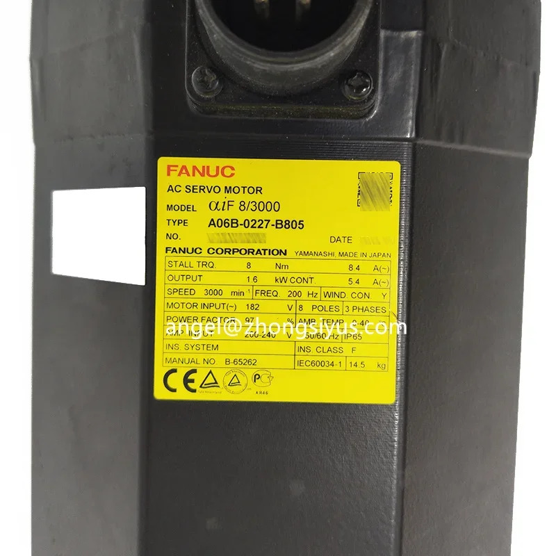A06B-0227-B805 CNC 기계Fanuc 서보모터 A06B 0227 B805 신