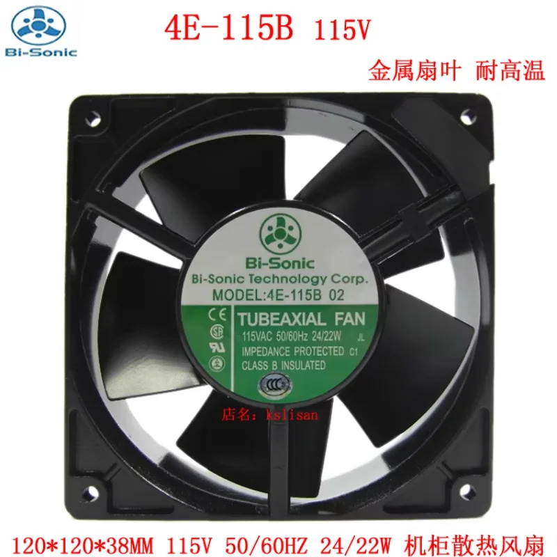 Bi-Sonic 서버 냉각팬 DC 115V 24W mm 4E-115B