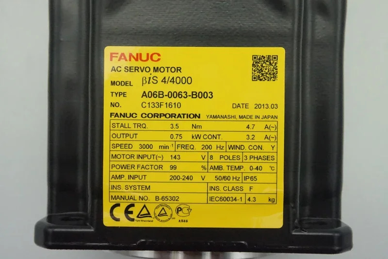 A06B-0063-B003 Fanuc AC 서보모터 CNC 기계리퍼 완료