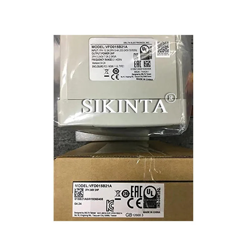 VFD-B 시리즈 인버터 주파수 변환기 VFD015B21A 1.5KW 220V 리퍼