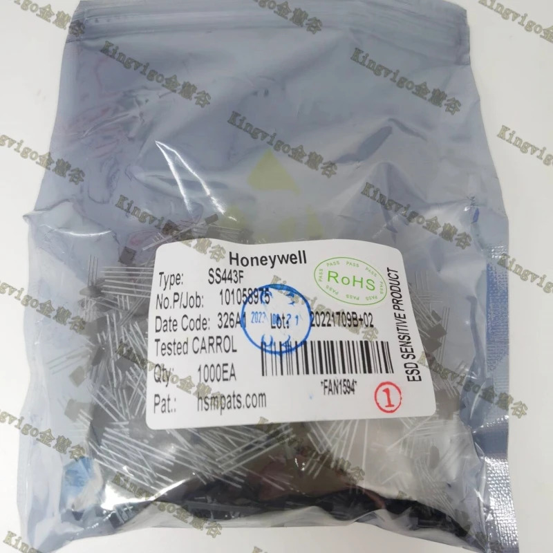 SS443F HONEYWELL 홀 효과 센서 20mA 단극 5V/9V/12V/15V/18V 3핀 43f