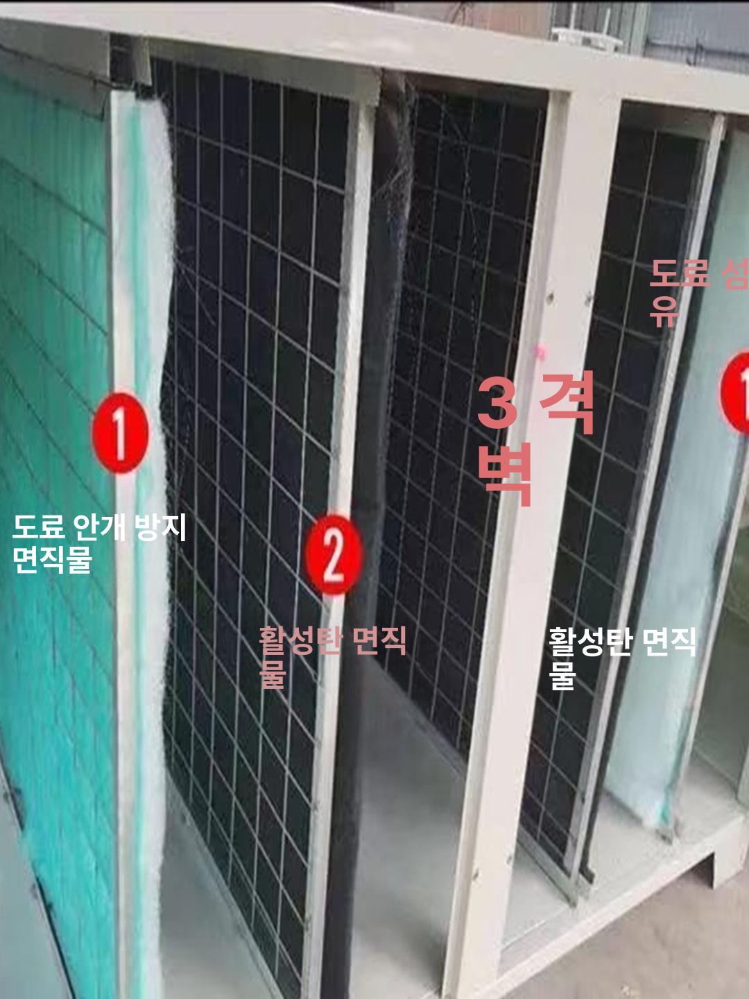 여과 산업용 바닥필터 난연 에어 고밀도 도색 집진기 부직포필터 도장부스필터 - 상세 이미지 5