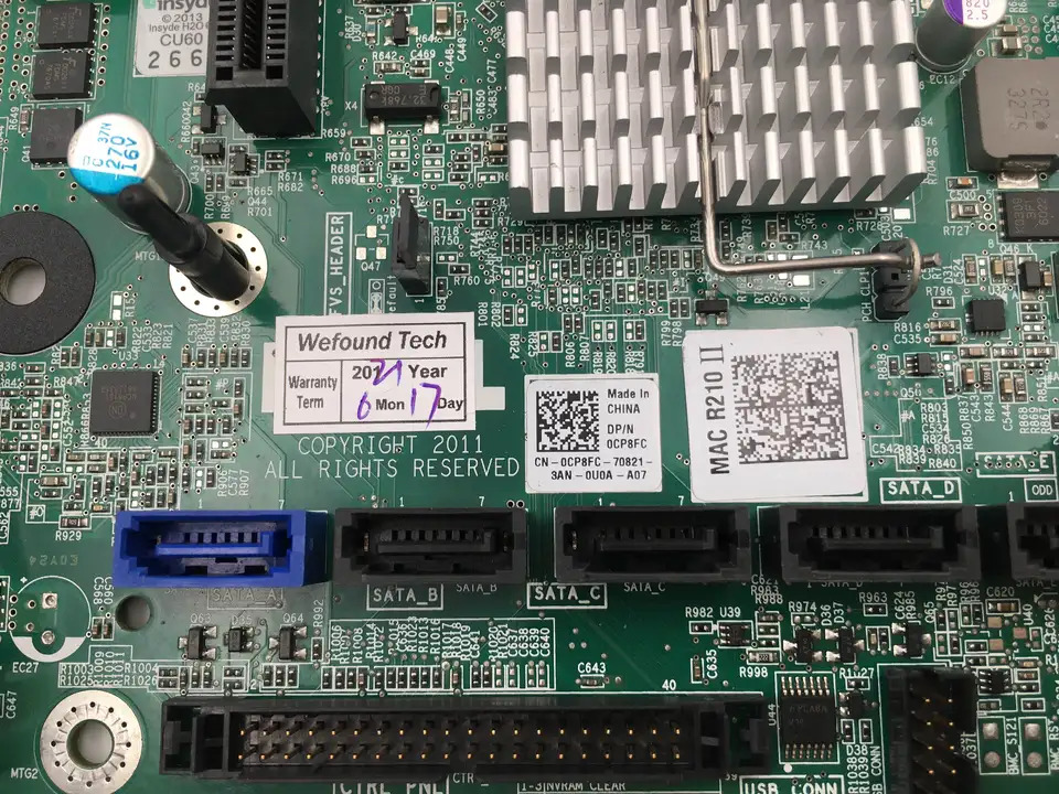 DELL R210 II 마더보드CP8FC 1G5C3 9T7VV M878N 5KX61