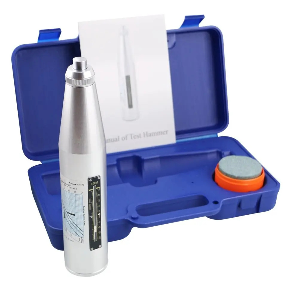 프로 슈미트 해머 콘크리트 리바운드 테스터 건물 고속도로 교량 OEM 10-70Mpa