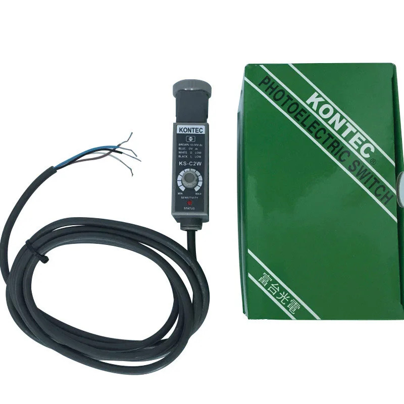 KONTEC 광전센서 스위치 NPN 컬러 마크 센서 포토 KS-C2G KS-C2W KS-C2R G KS-C2GA KS-C2WA