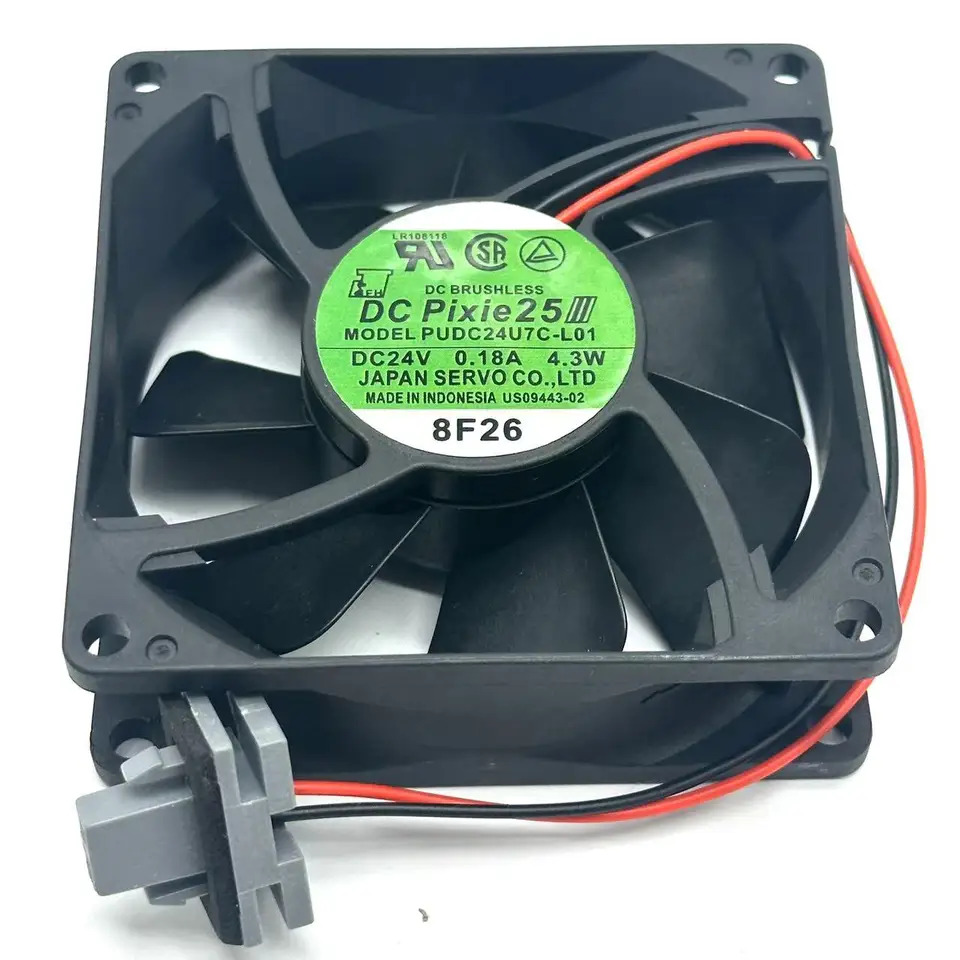 서보 PUDC24U7C-L01 2핀 서버 냉각팬 DC 24V 0.18A 4.3W mm