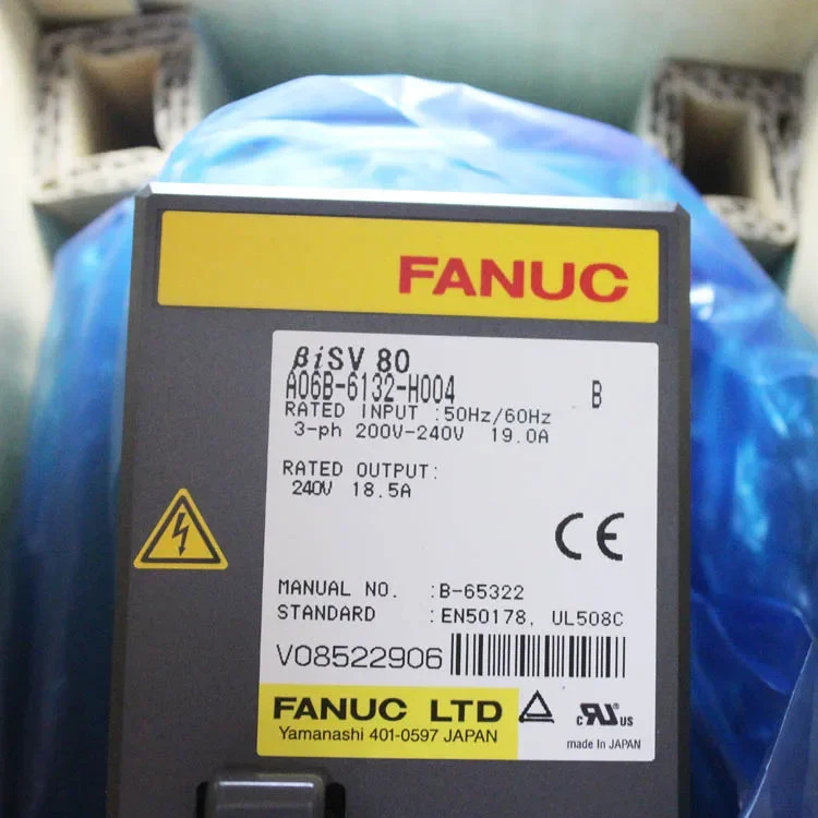 CNC 기계Fanuc 서보 드라이브 A06B-6132-H004 증폭기 모듈 신