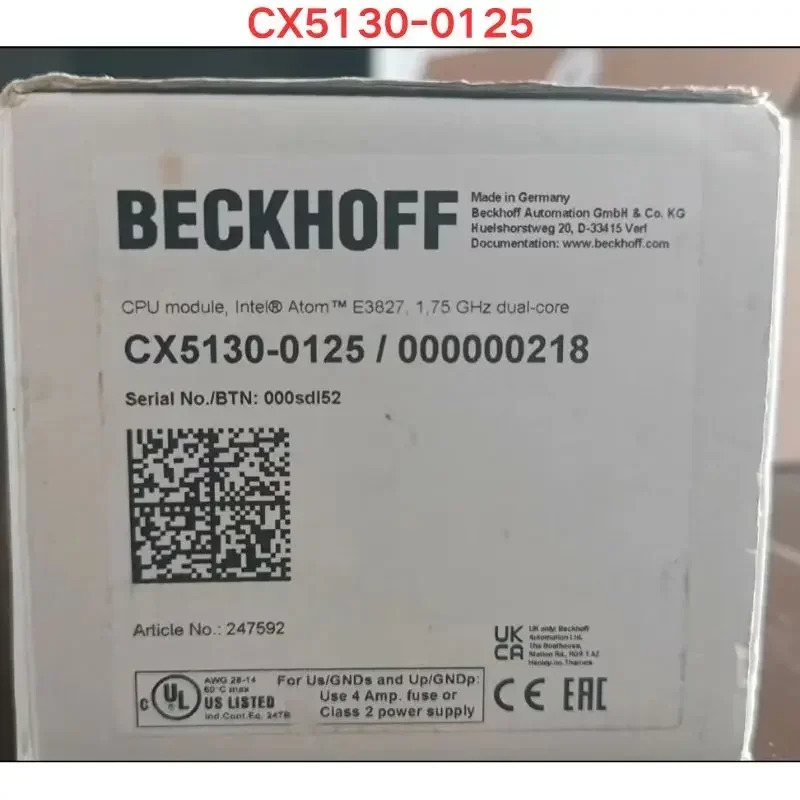 오리지널 PLC 컨트롤러 CX5130-0125 신