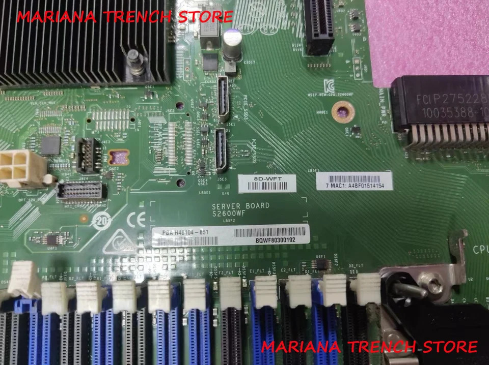 마더보드듀얼 CPU 소켓 2 세대 제온 프로세서 확장 가능군지지대 S2600WF
