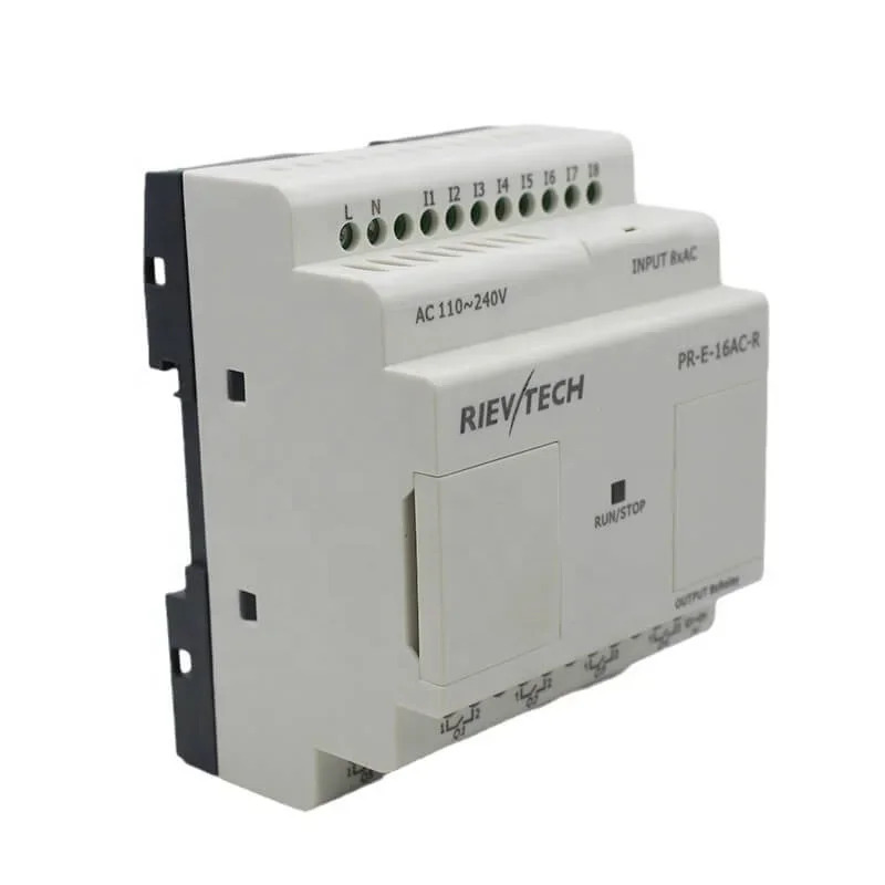 프로그래밍 논리 시스템 PR-E-16AC-R PLC RIEVTECH plc 교육 키트전체 액세서리 entrenador 예비 부품