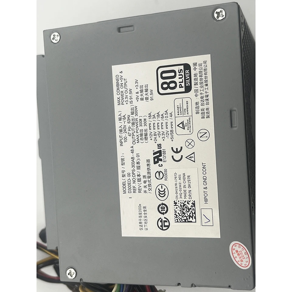 DELL XE 서버D300ED-00 전원공급장치 0H197R H197R 300W