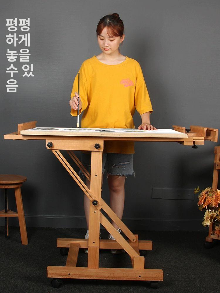 대형 이젤 마스터용 스케치 전문가용 회화 미술 드로잉 전시회 그림받침대 화방 - 상세 이미지 4
