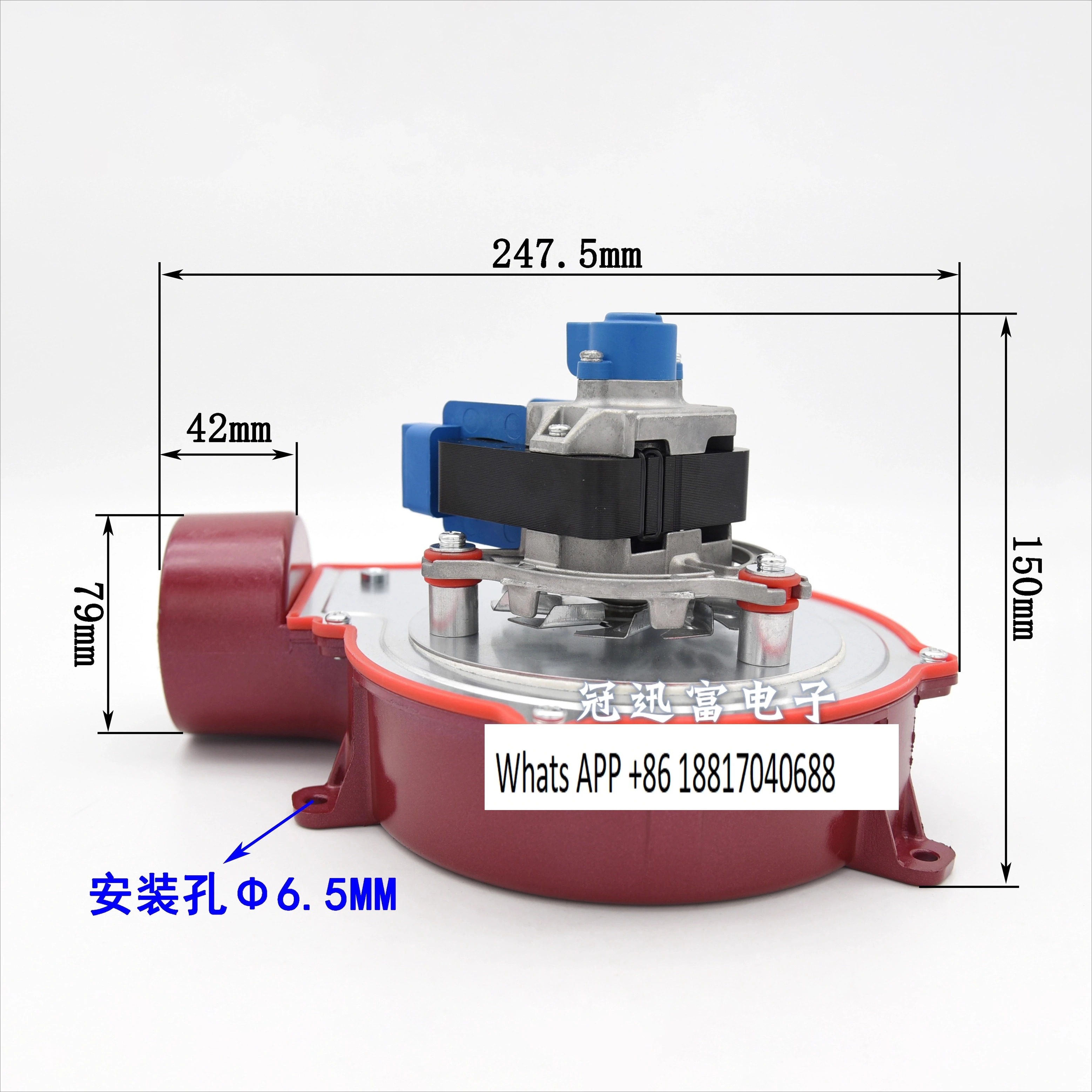 ZJMIKEMOTOR 목재 펠릿 히터 동쪽 화염 가열 50W 홀 연기 배출 팬