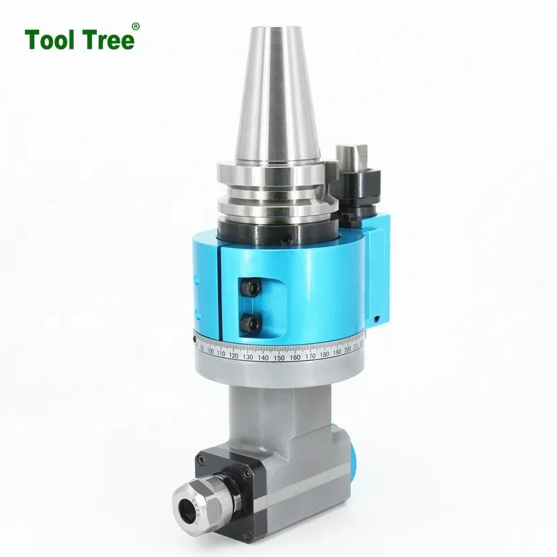 CNC 앵글 헤드 수평 밀링 90 도 공작 기계 BT30 BT40 BT50 ER16 ER25 ER32