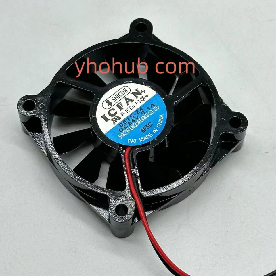 ICFAN 2 와이어 서버 냉각팬 0615-24 DC 24V 0.10A 60x60x15mm