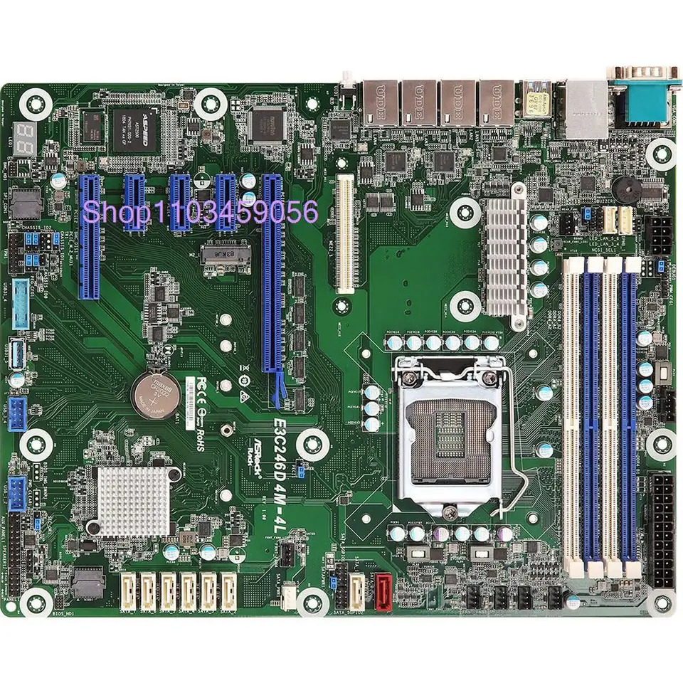 ASRock호환 랙 LGA1151 DDR4 지지대 E-2100/E-2200 서버마더보드 E3C246D4M-4L