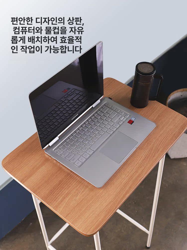 접이식 스탠딩책상 노트북 높이 높낮이조절책상 스탠딩데스크 강의실 높은책상 - 상세 이미지 2