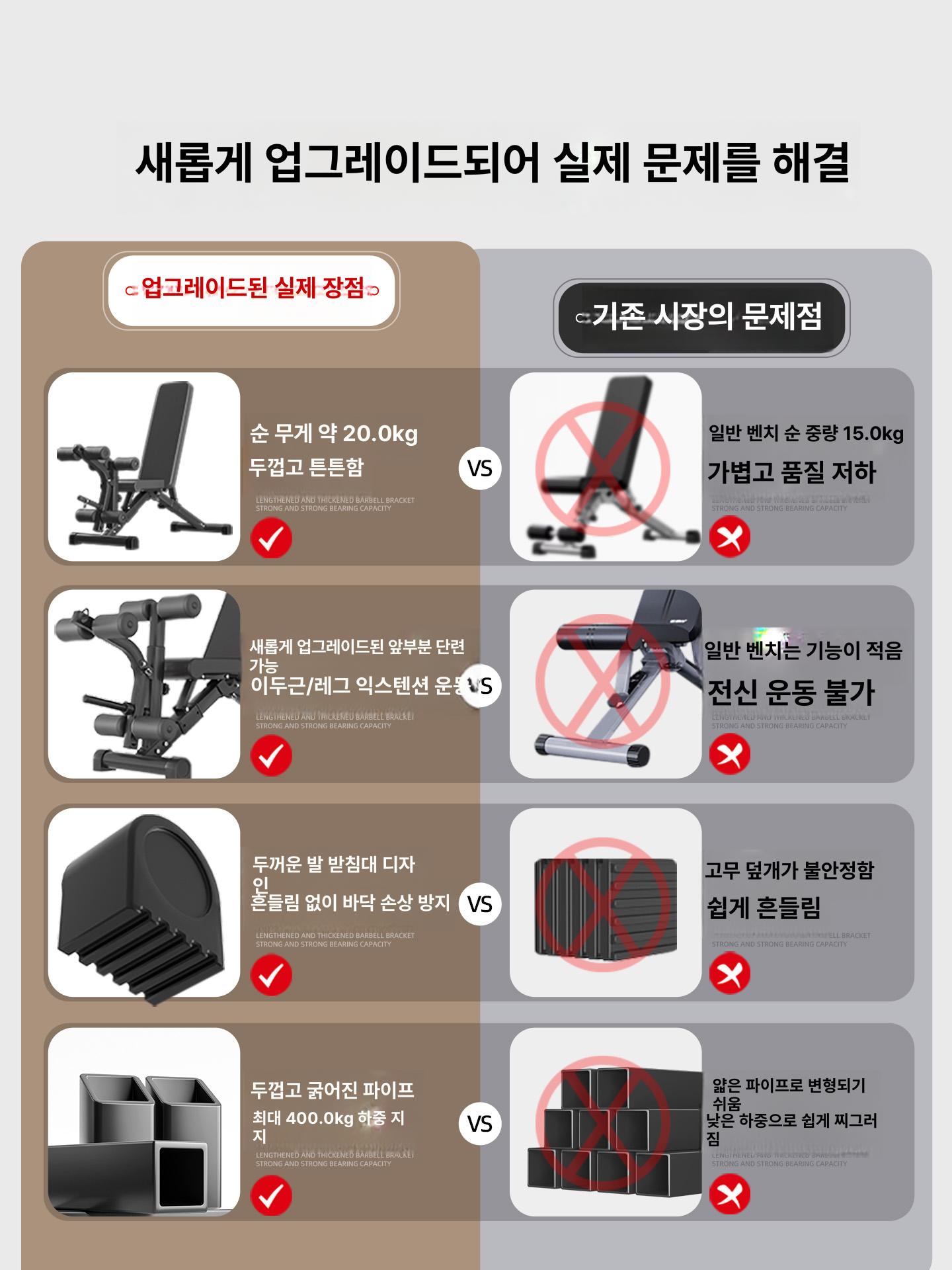 가정용 레그익스텐션머신 헬스벤치 파워랙 다기능 패드 피트니스 롤러 - 상세 이미지 4