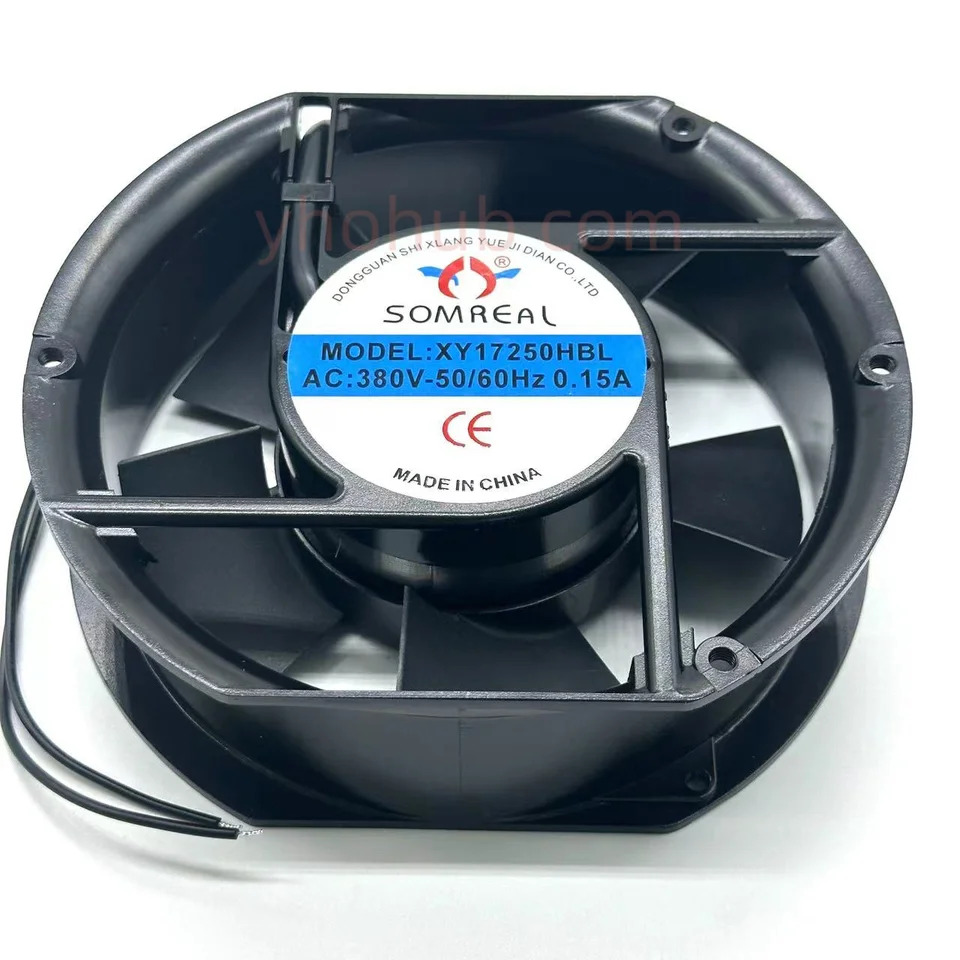 SOMREAL XY17250HBL AC 380V 0.15A 172x151x50mm 2핀 서버 냉각팬