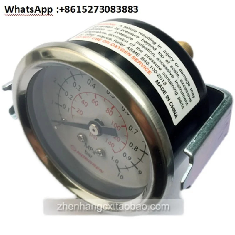 NORGREN 압력 게이지 클램프 로드 고정 1.0 140 psi 패널 장착 10BAR 6BAR 10mm