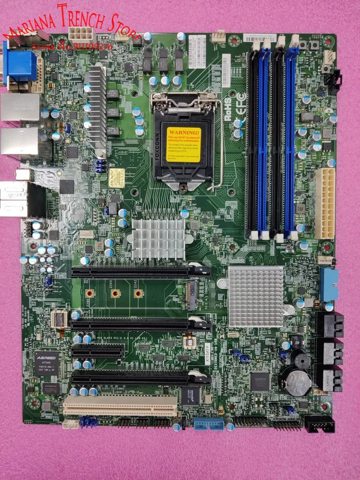 Supermicro 단일 소켓 마더보드 X11SAT-F H4 LGA1151 E3-1200 v5 v6 6 세대 7 코어 i7 i5 i3 시리즈 DDR4