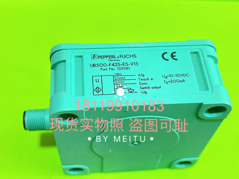 P F 초음파 센서 UB500-F42S-E5-V15 133981 스크래치
