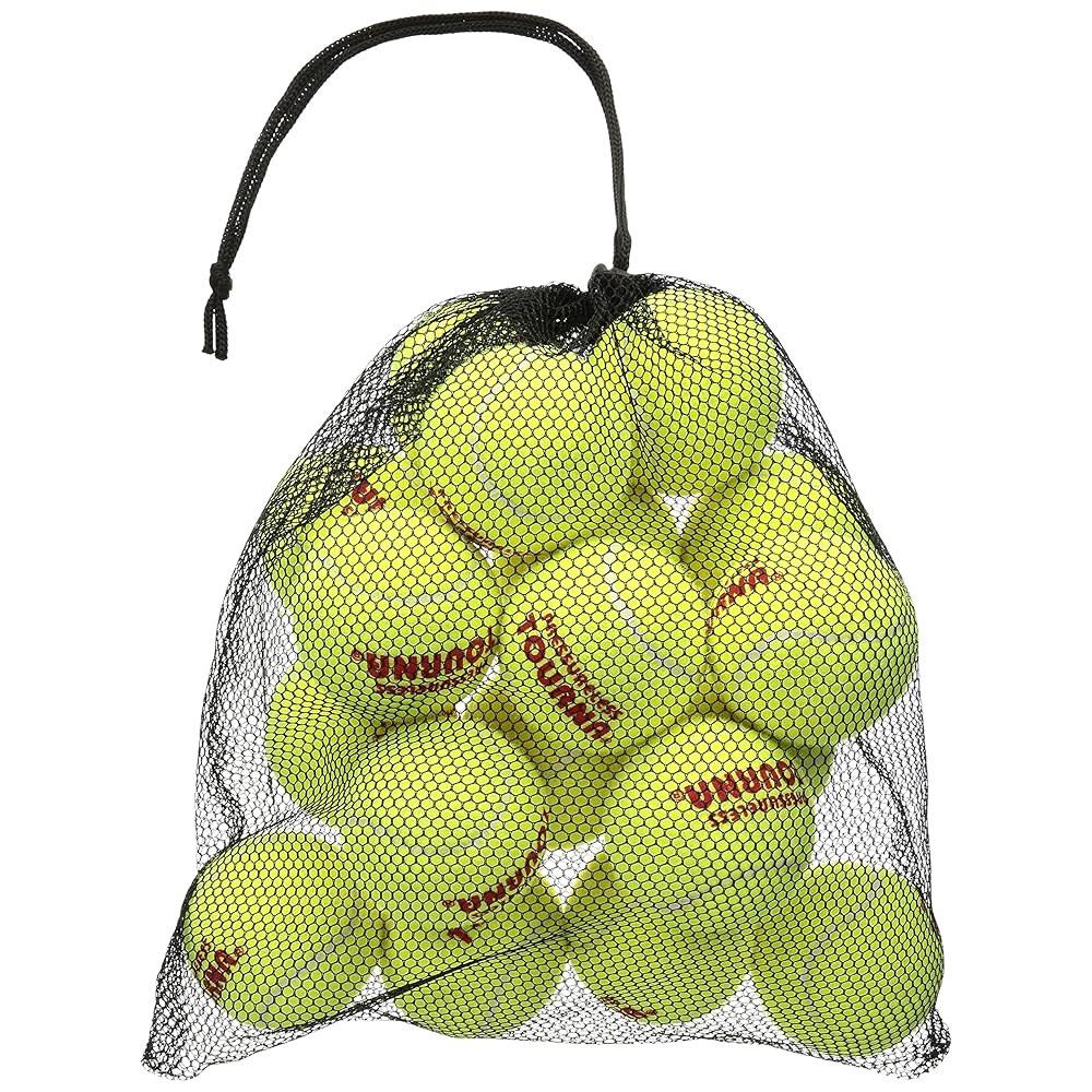 Tourna 테니스 공 18개와 메시로 된 휴대용 가방 Each Balls - 상품 이미지