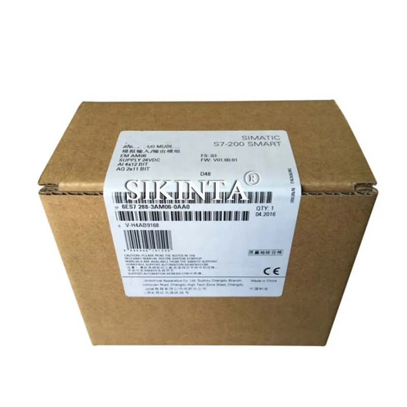 EM AM03 CPU 아날로그 출력 입력모듈 S7-200 SMART 6ES7288-3AM03-0AA0 6ES7288-3AM06-0AA0 완전 리퍼