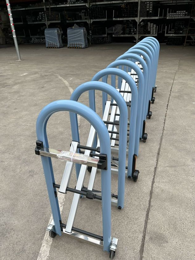 출입문 자바라게이트 바리케이드 대문 안전펜스 양방향 접이식바리케이트 - 상세 이미지 4