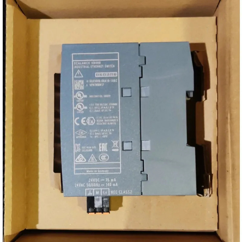 S7-1200 SIMATIC 6GK5008-0BA10-1AB2 PLC 이더넷 스위치 모듈 완전히 리퍼
