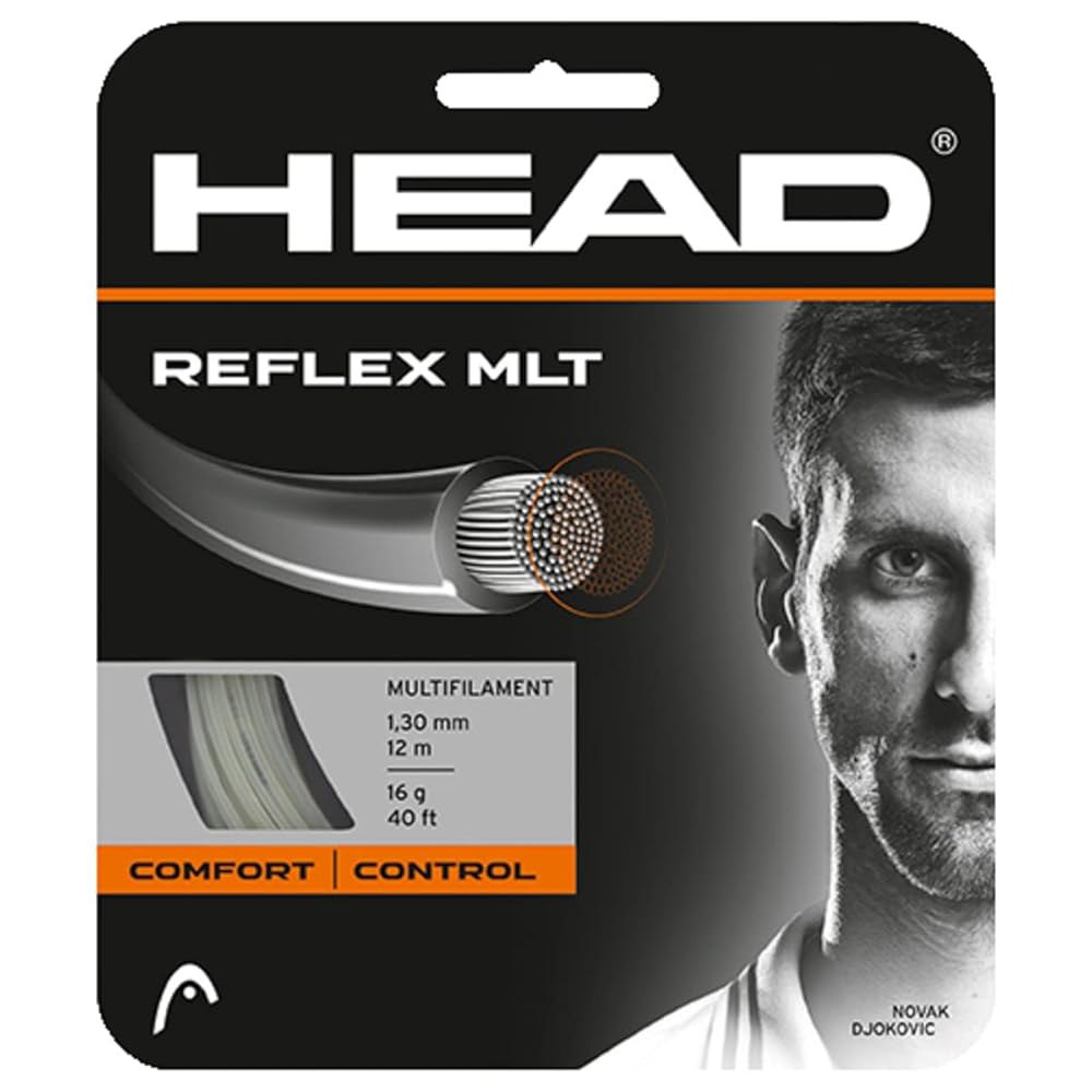 HEAD Reflex 테니스 스트링 세트, 17g, 내추럴 Natural 16 Gauge - 상품 이미지