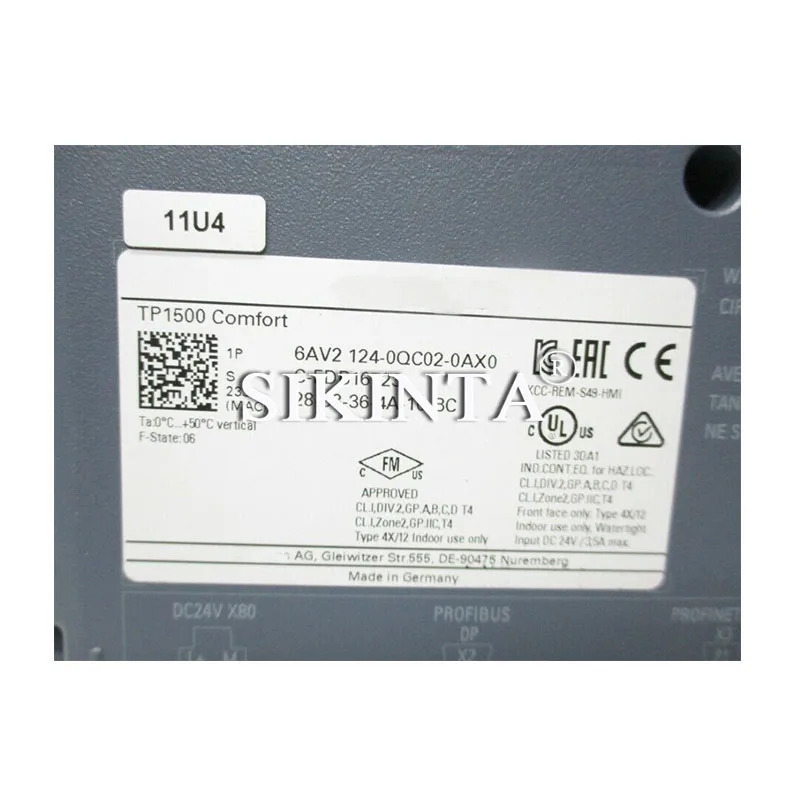 HMI SIMATIC PLC TP1500 기본 패널 터치 스크린 62124-0QC02-0AX0 15.4 완전 리퍼