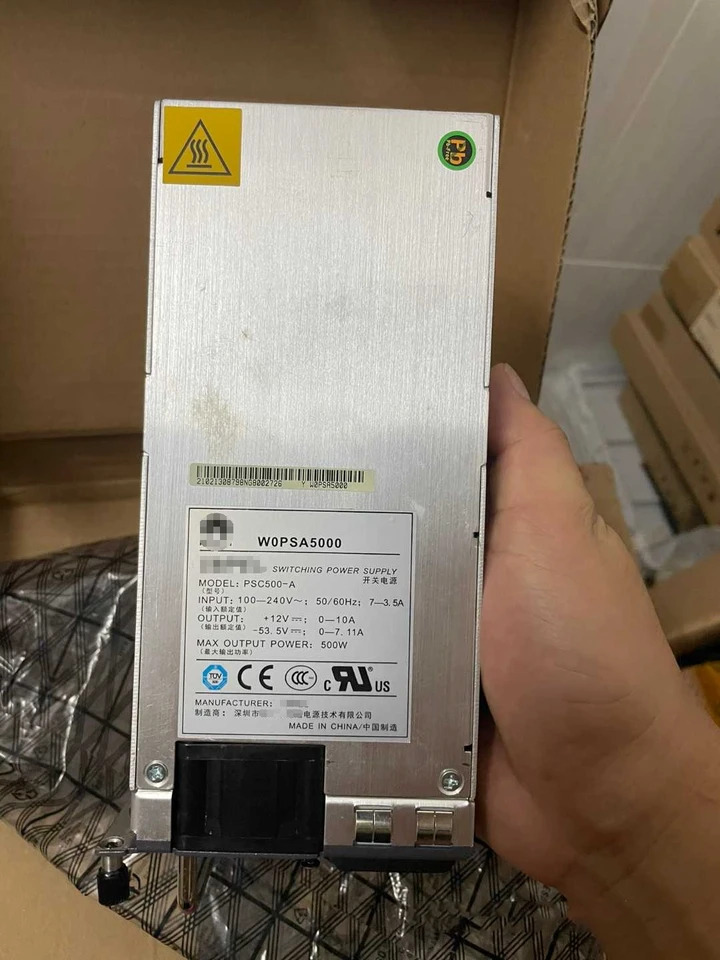 화웨이호환 S2700 S5700 S6700 시리즈 스위치AC PoE 전원 모듈 W0PSA5000 PSC500-A/PAC-500WA-BE 500W