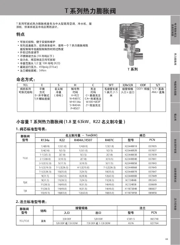 확장 밸브 스풀 THR TMR X-9166-B10B X-9144-/B11B/B14B