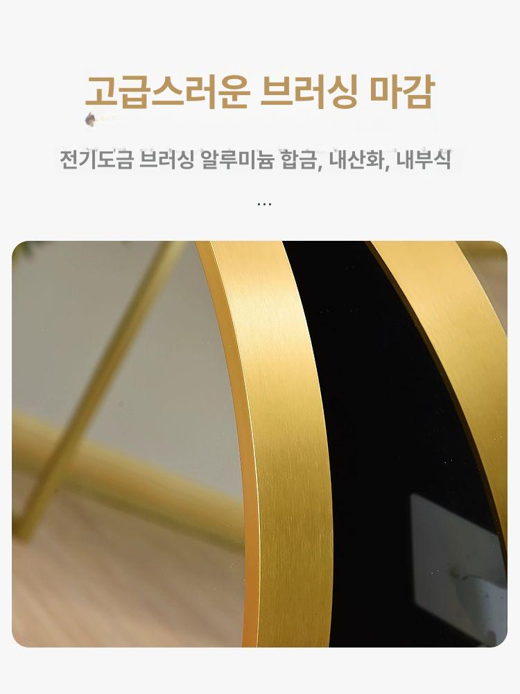 욕실 붙이는아크릴거울 벽걸이 앤틱 벽에 육각 벽거울 엔틱 인테리어 부착식 무타공 - 상세 이미지 4