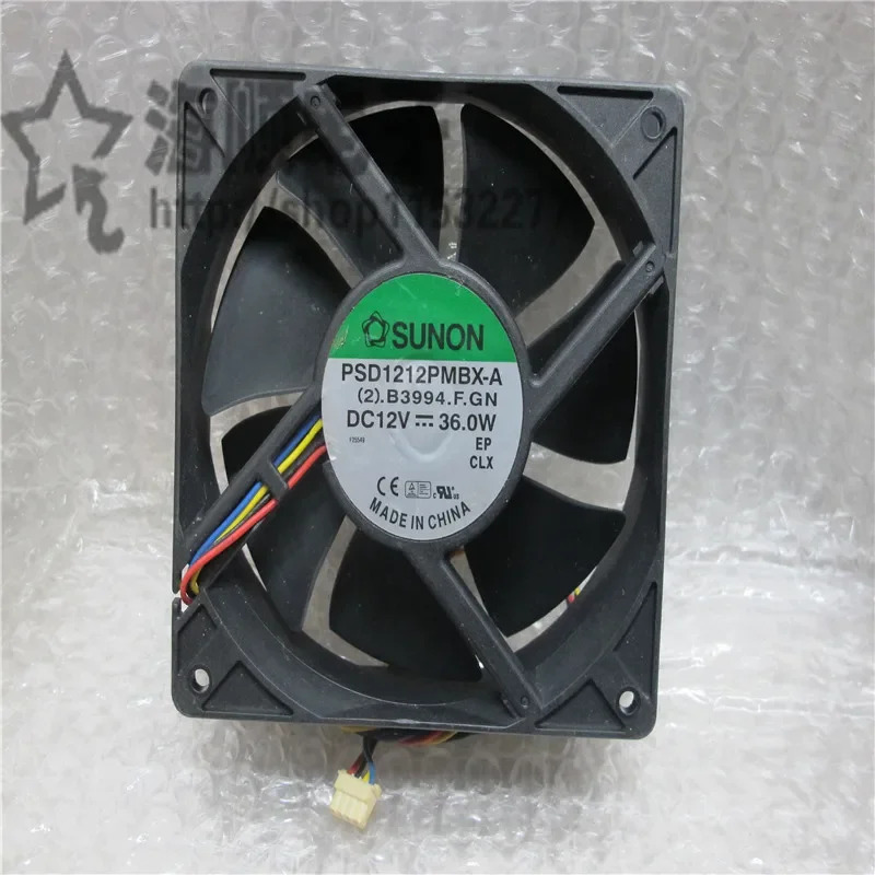 SUNON PSD1212PMBX-A 2.B3994.F.GN DC 12V 36W mm 4 와이어 서버 냉각팬