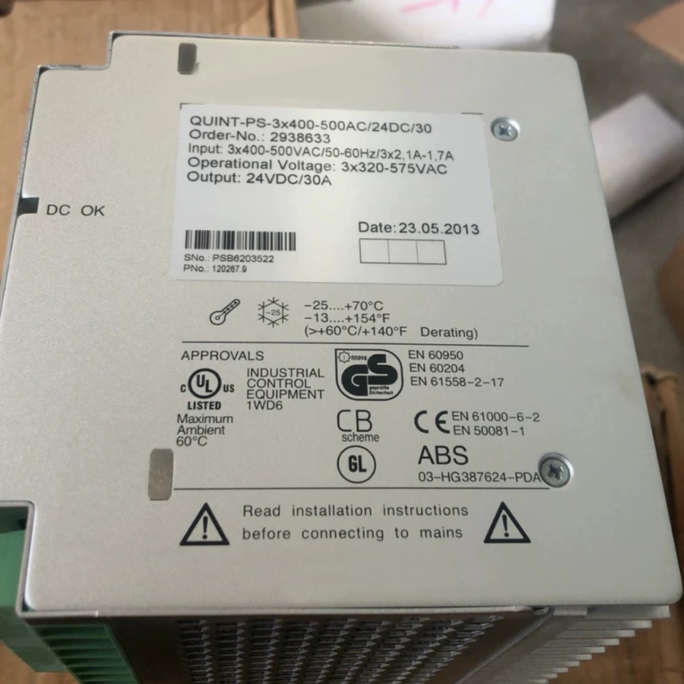 QUINT 전원 스위칭 전원공급장치 24VDC 30A 2938633 QUINT-PS-3X400-500AC 24DC 30