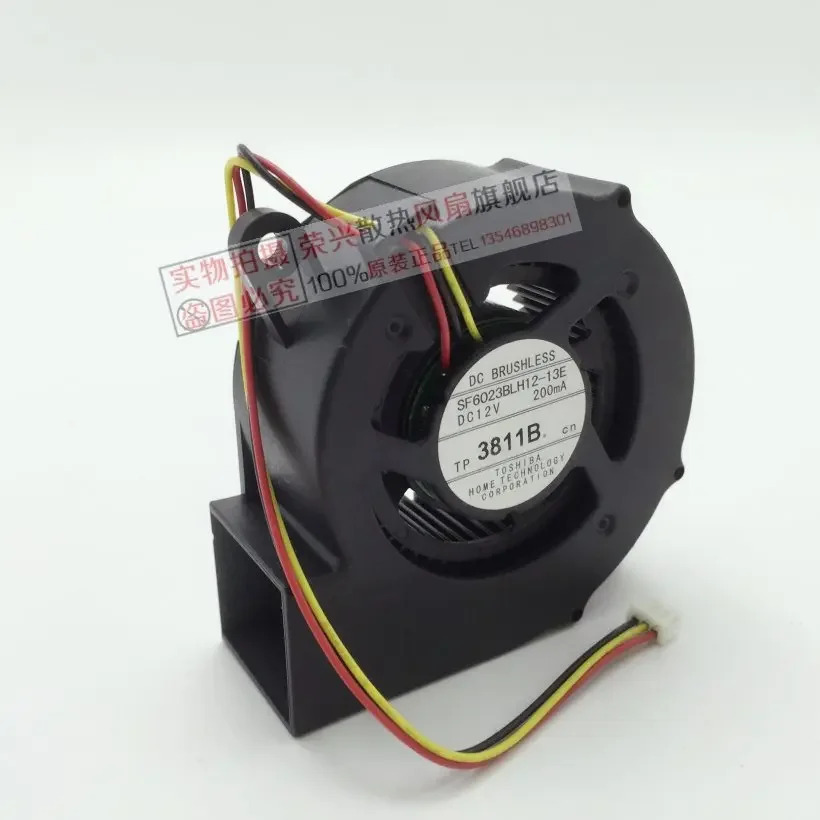 일본 서보 SF6023BLH12-13E 3 선 서버 냉각팬 DC 12V 200MA 60x60x2m